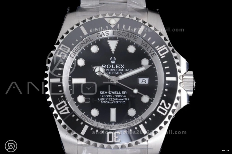 C+F VR3235 Edition Best Sea-Dweller 126660 1:1 904L Black and Ceramic SS Case Bracelet 0319